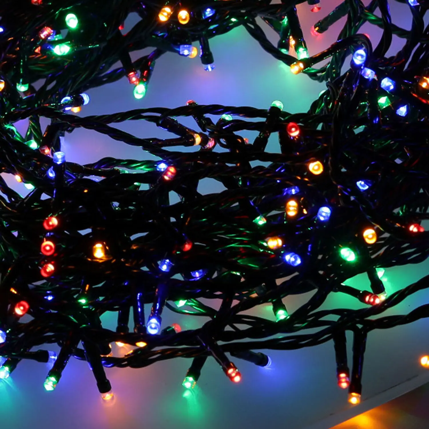 EXTRALINK LUCES LED 500L MULTICOLOR, LONGITUD. 3 25 M INTERIOR/EXTERIOR *9584