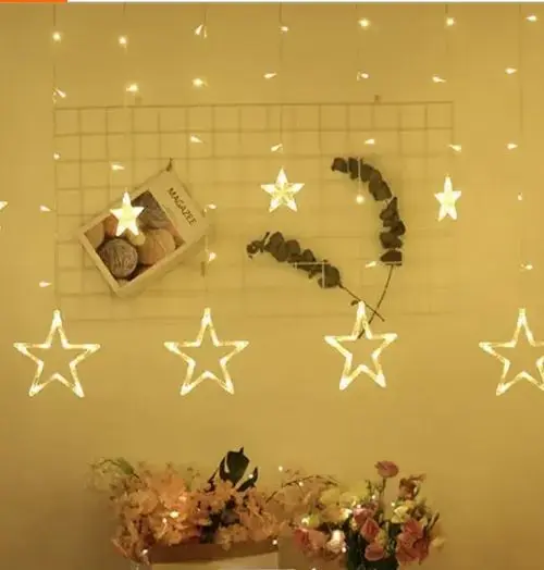 CORTINA DE LUZ LED ESTRELLAS EXTERIOR BN-434