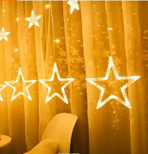 CORTINA DE LUZ LED ESTRELLAS EXTERIOR BN-434