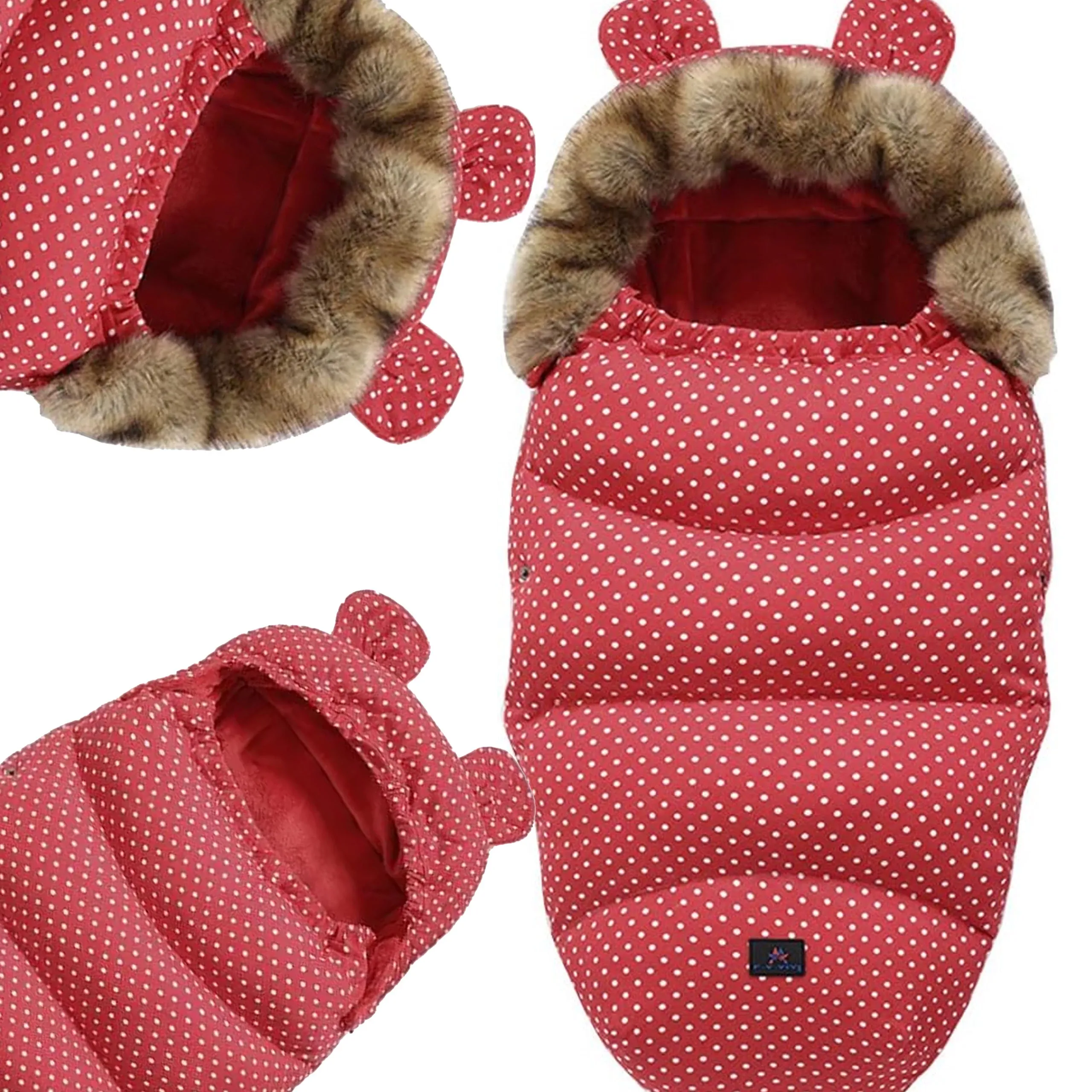 EXTRALINK COCHECITO GONDOLA TRINEO SACO DE DORMIR CALIENTE CON PIEL S-310