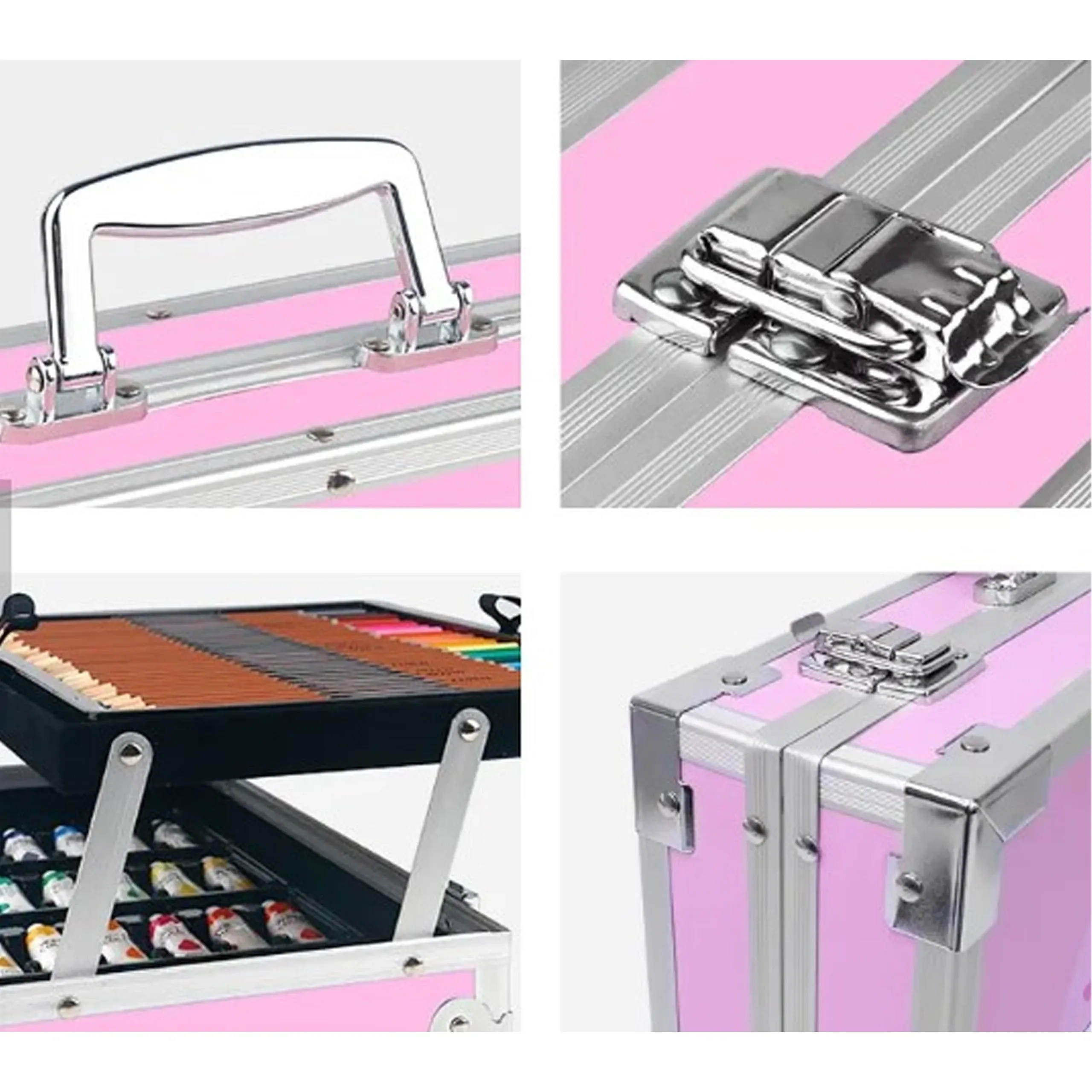 EXTRALINK SET DE PINTURA ARTÍSTICA INFANTIL 145 PIEZAS ESTUCHE GRANDE Z-739