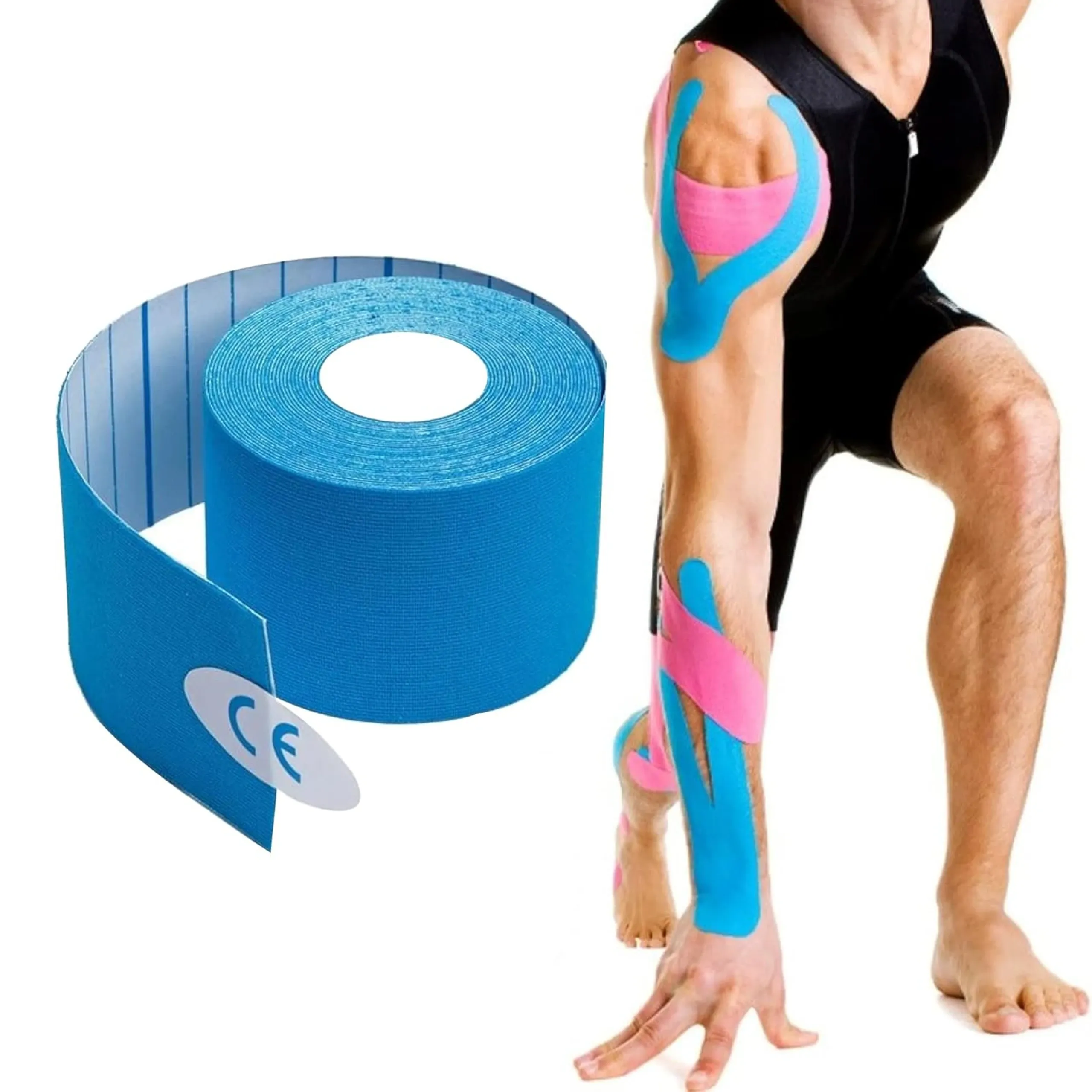 EXTRALINK PLASTRY TAPE TEJPY KINESIOTAPING TEJP TAŚMA KINESIO SPORT PRO 5MX5CM ZÓŁTY P-866