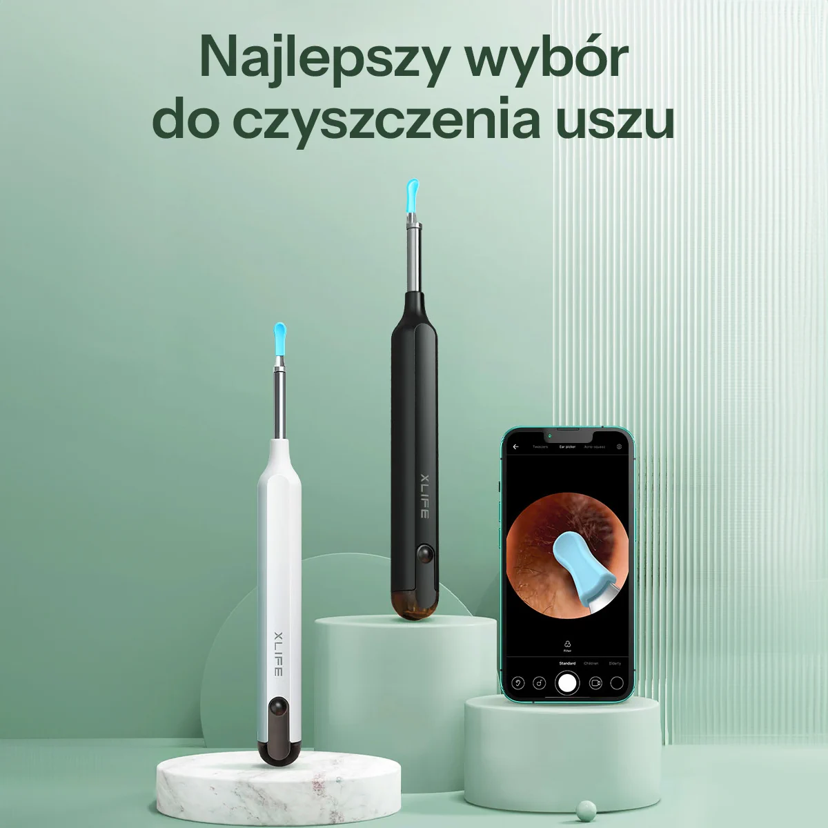 BEBIRD X1+ OTOSKOP Z KAMERĄ DO USUWANIA WOSKU CZARNY