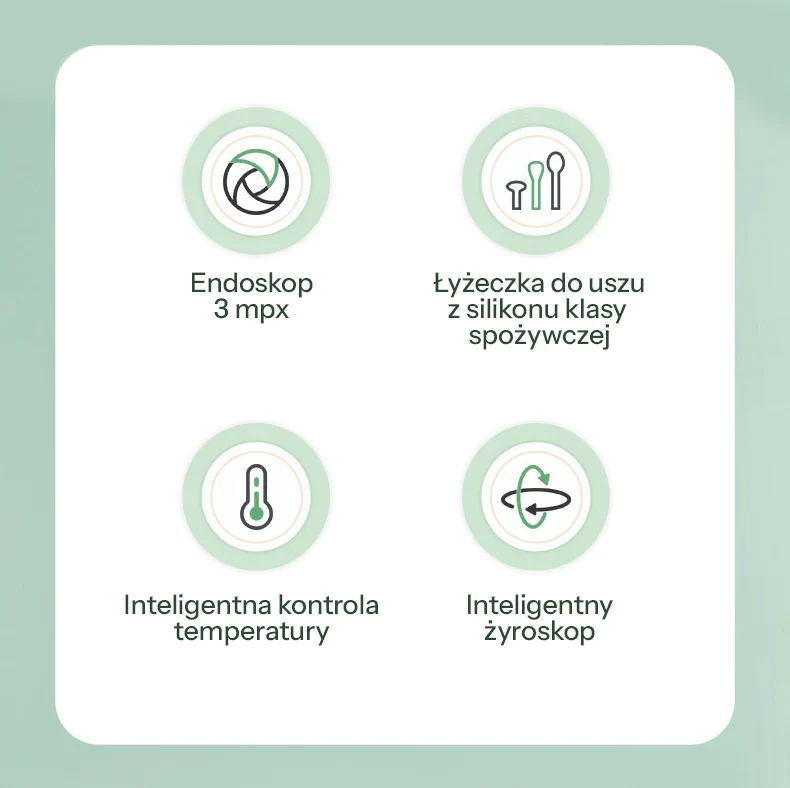 BEBIRD X1+ OTOSKOP Z KAMERĄ DO USUWANIA WOSKU CZARNY