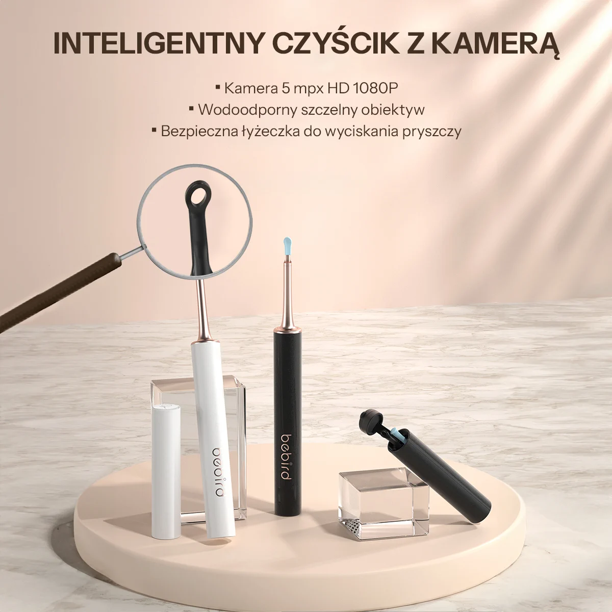 BEBIRD T15 OTOSCOPIO CON CAMARA PARA DEPILACION BLANCO