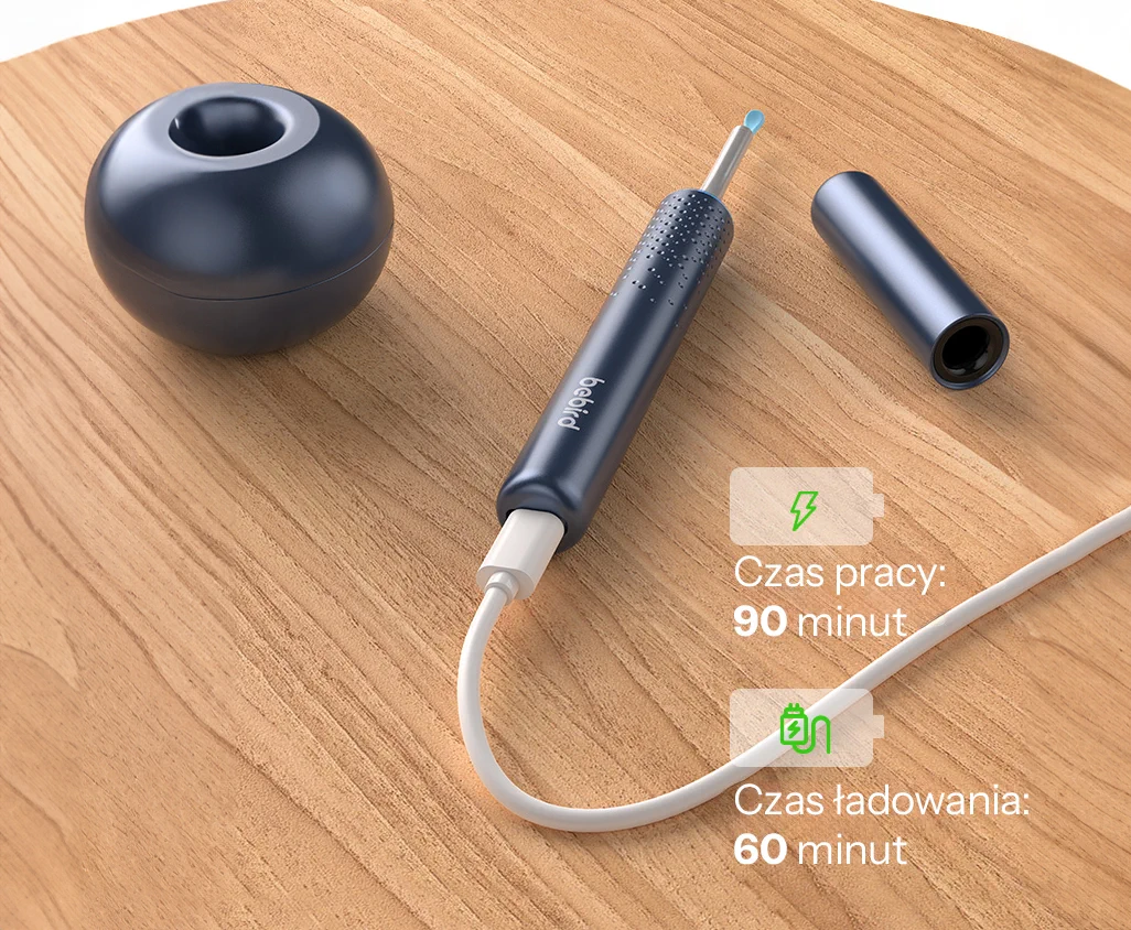 BEBIRD M9S OTOSKOP Z KAMERĄ DO USUWANIA WOSKU NIEBIESKI