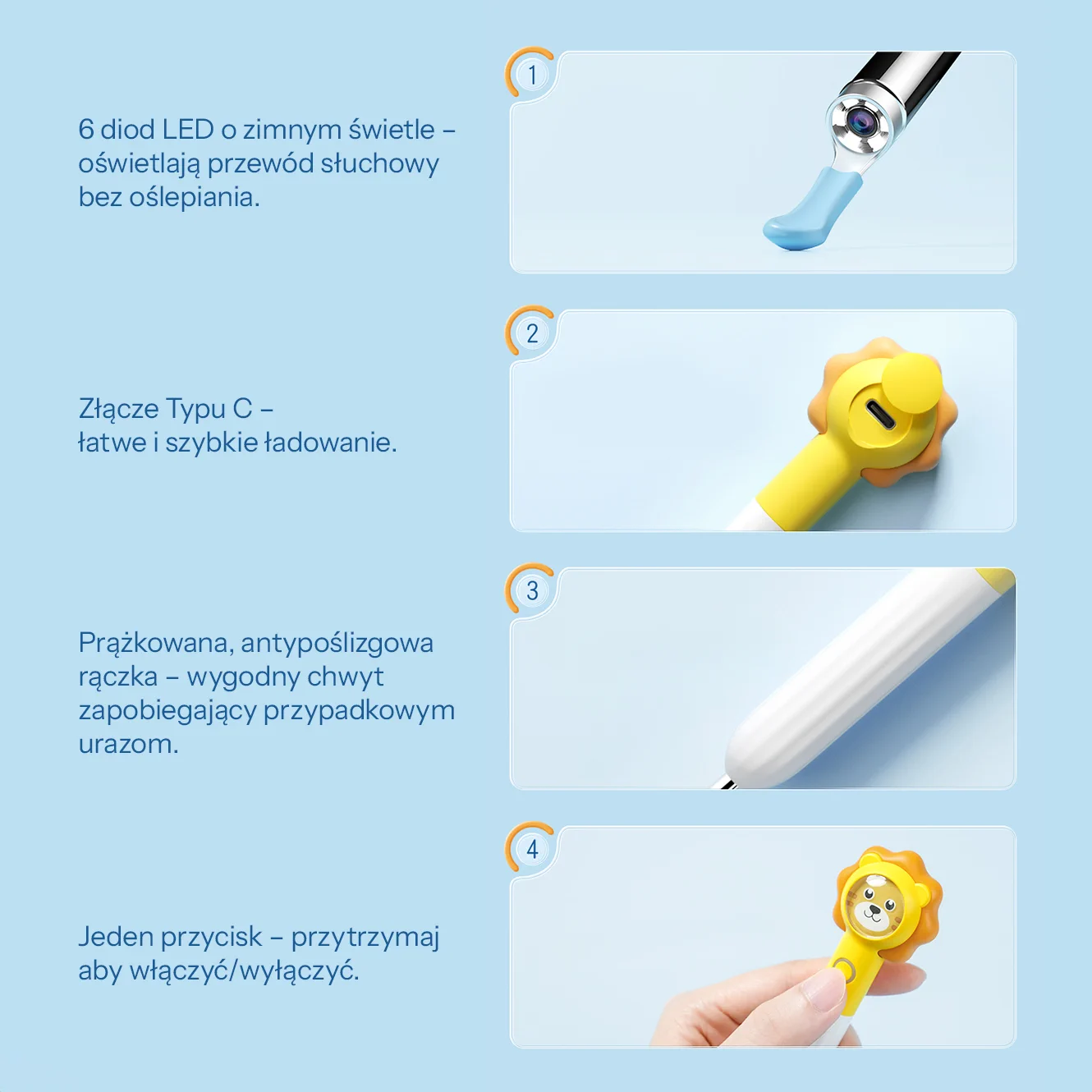 BEBIRD Q3 OTOSKOP Z KAMERĄ DO USUWANIA WOSKU ŻÓŁTY