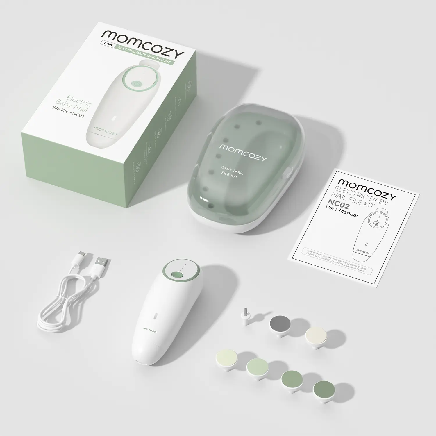 ЭЛЕКТРИЧЕСКАЯ ПИЛКА MOMCOZY ДЛЯ НОГТЕЙ МЛАДЕНЦЕВ