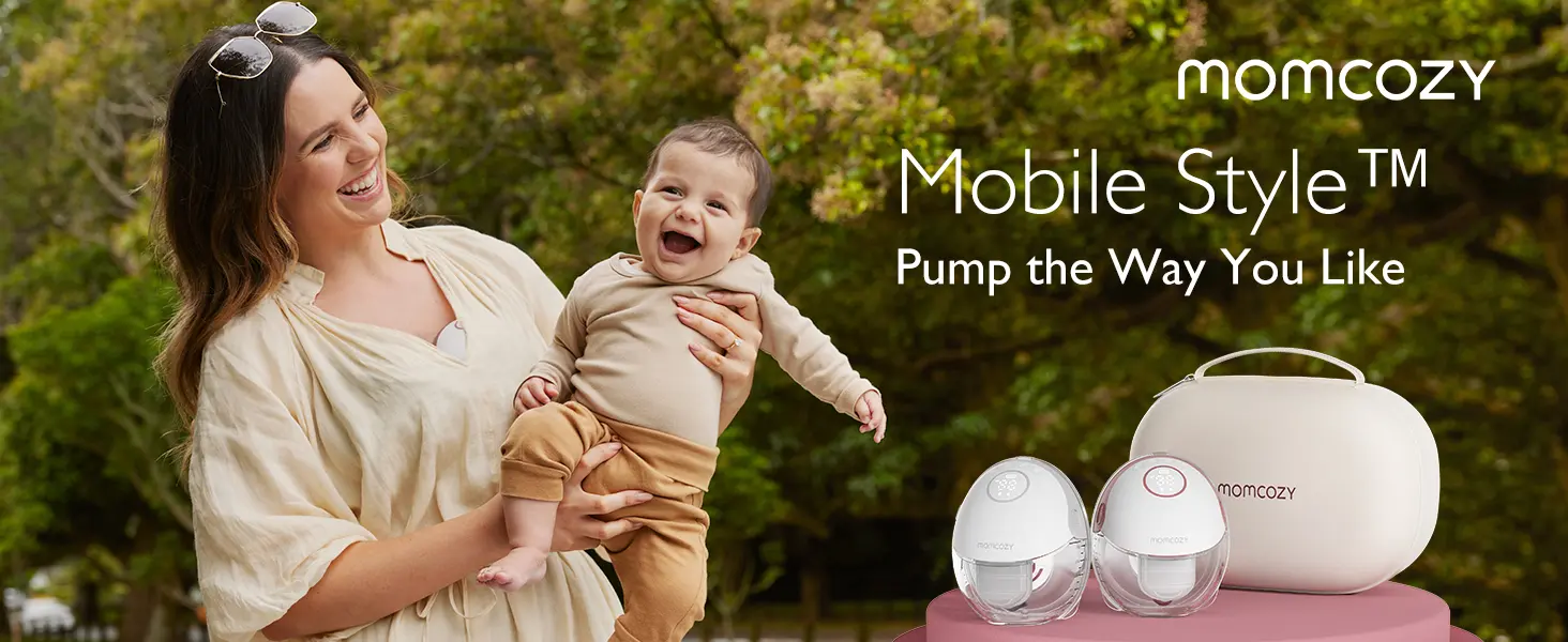 MOMCOZY M6 SACALECHES DOBLE GRIS