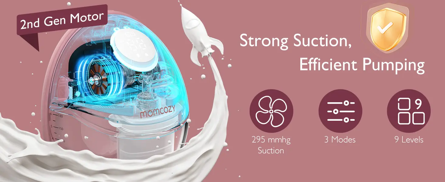 MOMCOZY M6 SACALECHES DOBLE GRIS