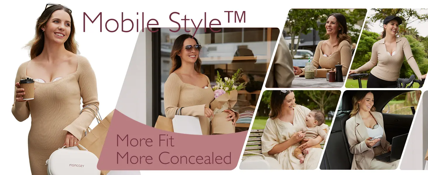 MOMCOZY M6 SACALECHES DOBLE GRIS