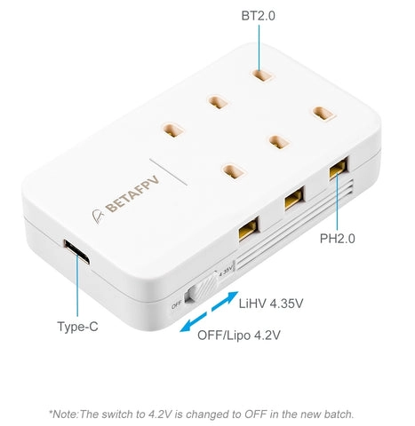 BETAFPV 6-PORT 1S CHARGER WITH WALL ADAPTER
