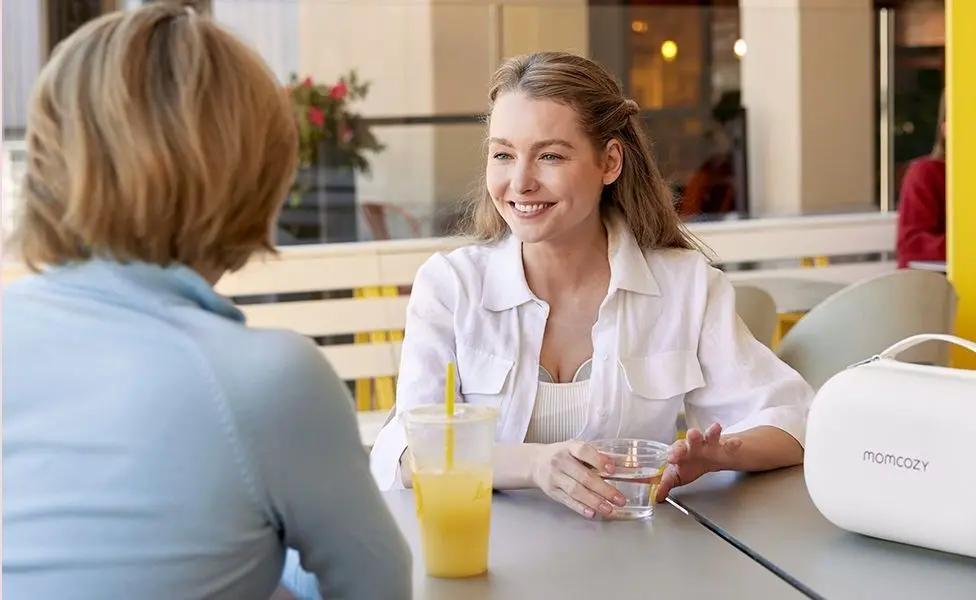 MOMCOZY M9 SACALECHES DOBLE GRIS