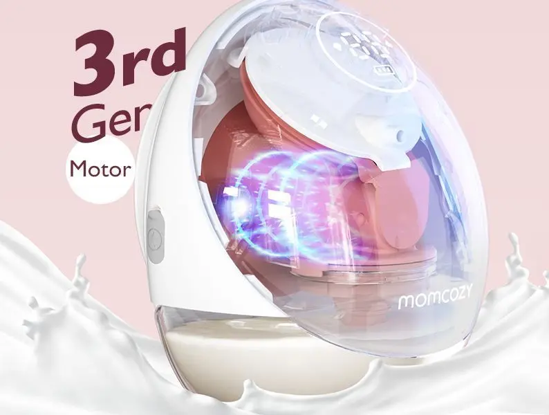 MOMCOZY M9 SACALECHES DOBLE GRIS