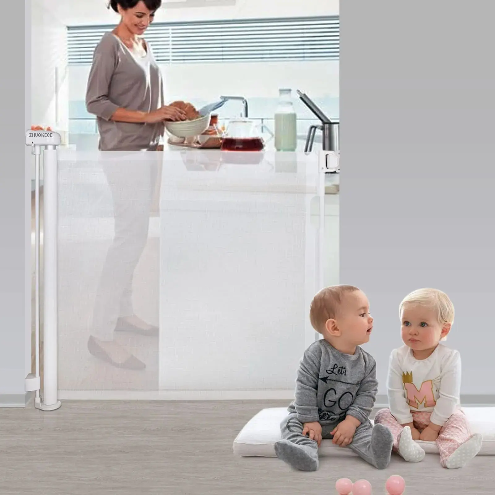 PUERTA DE SEGURIDAD PARA BEB&Eacute;S MOMCOZY 140 CM