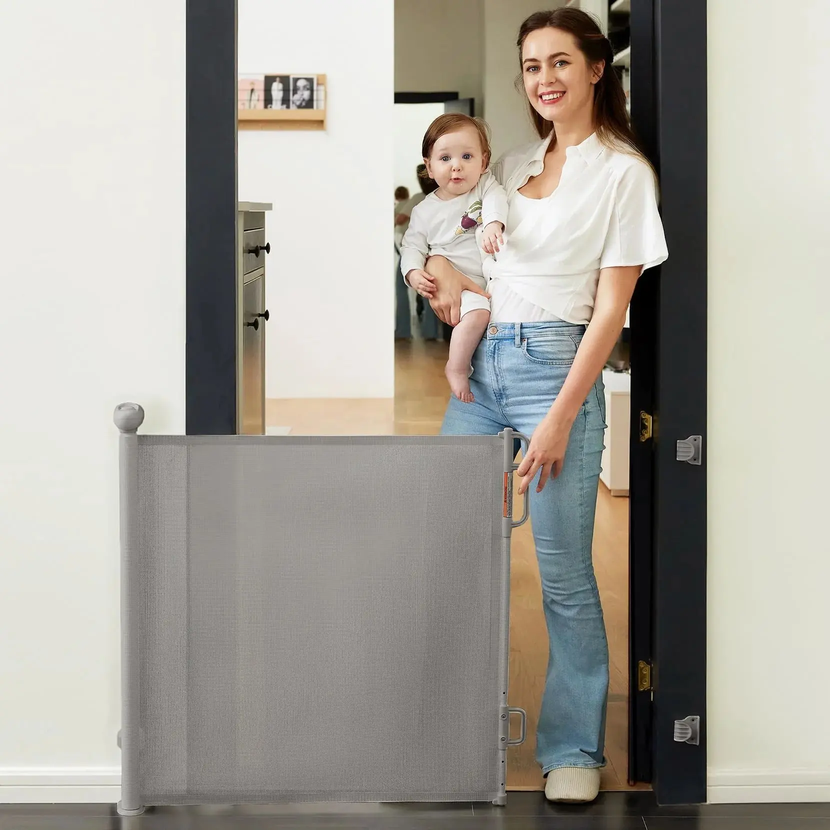 PUERTA DE SEGURIDAD PARA BEB&Eacute;S MOMCOZY 140 CM
