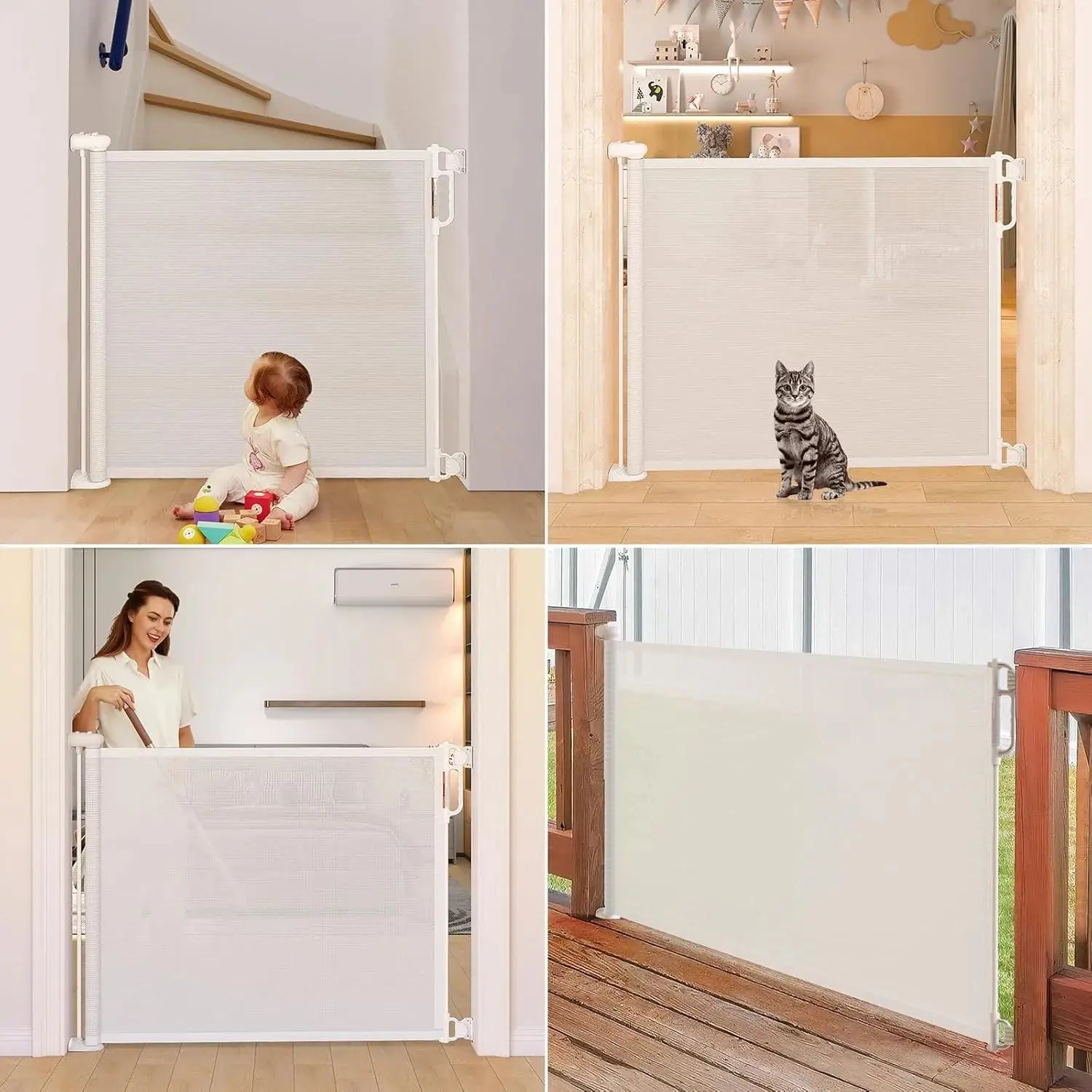PUERTA DE SEGURIDAD PARA BEB&Eacute;S MOMCOZY 140 CM