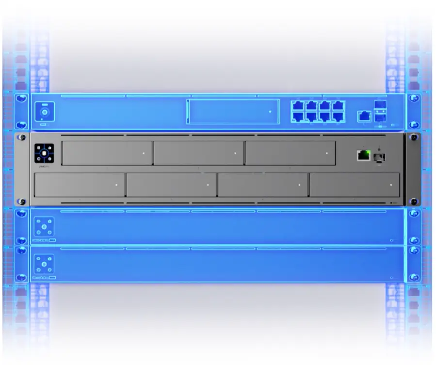 UBIQUITI UNAS-PRO-EU UNIFI DRIVE MANAGED 2U NAS WITH 7X HDD AND 10GBPS SUPPORT