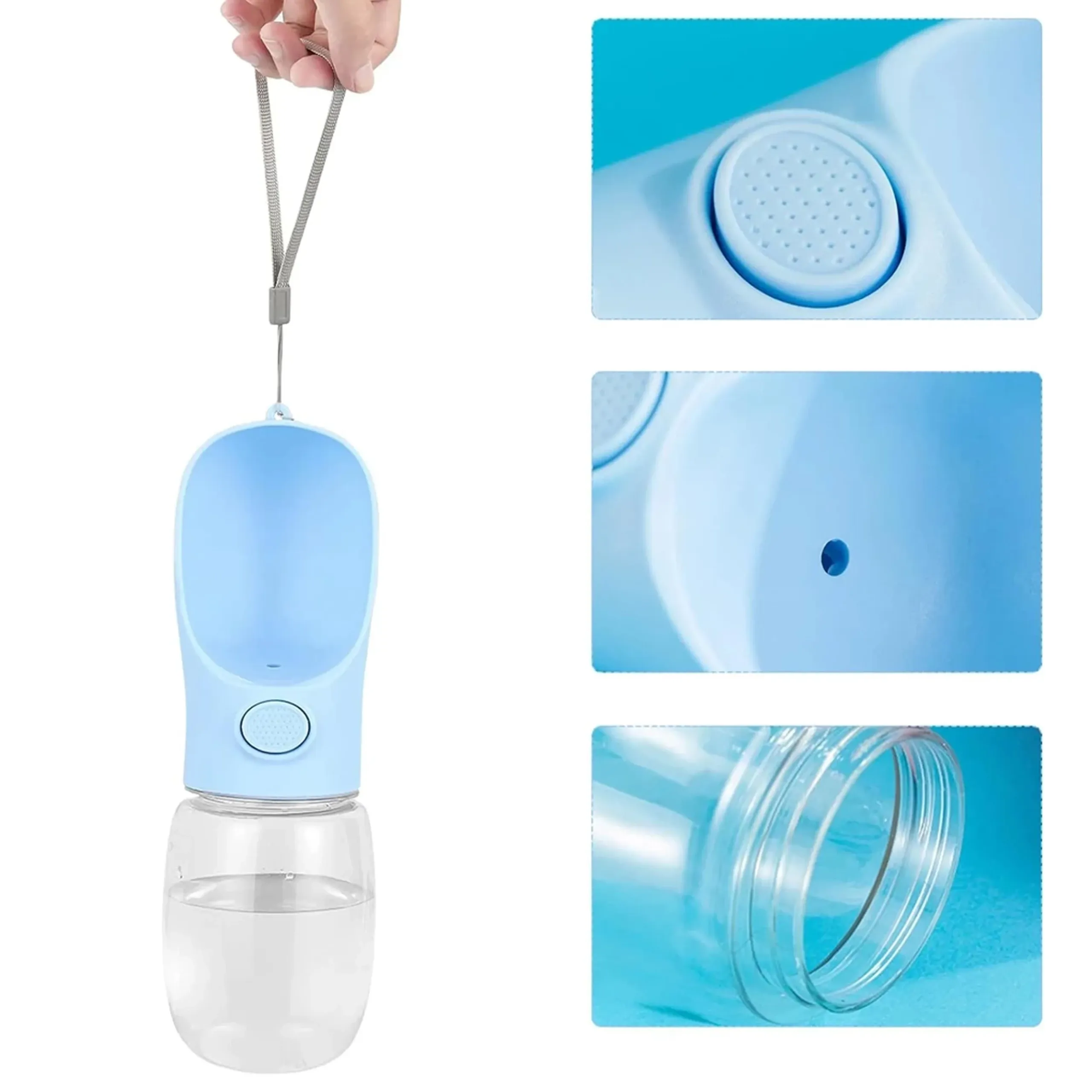 EXTRALINK POIDŁO BUTELKA DLA PSA KOTA PRZENOŚNA MISKA BIDON NA WODĘ NA SPACER 350 ML - 1245