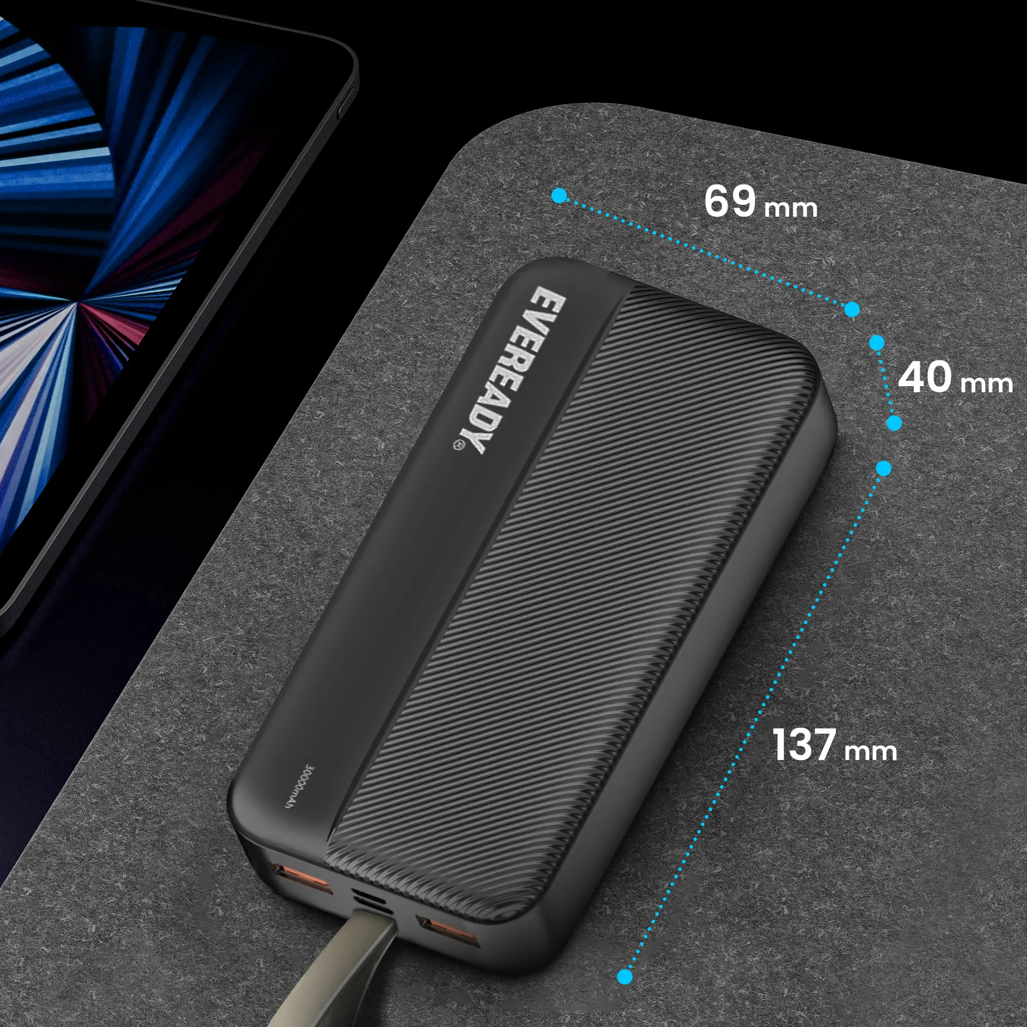 EVEREADY 30AH POWER BANK BLACK
