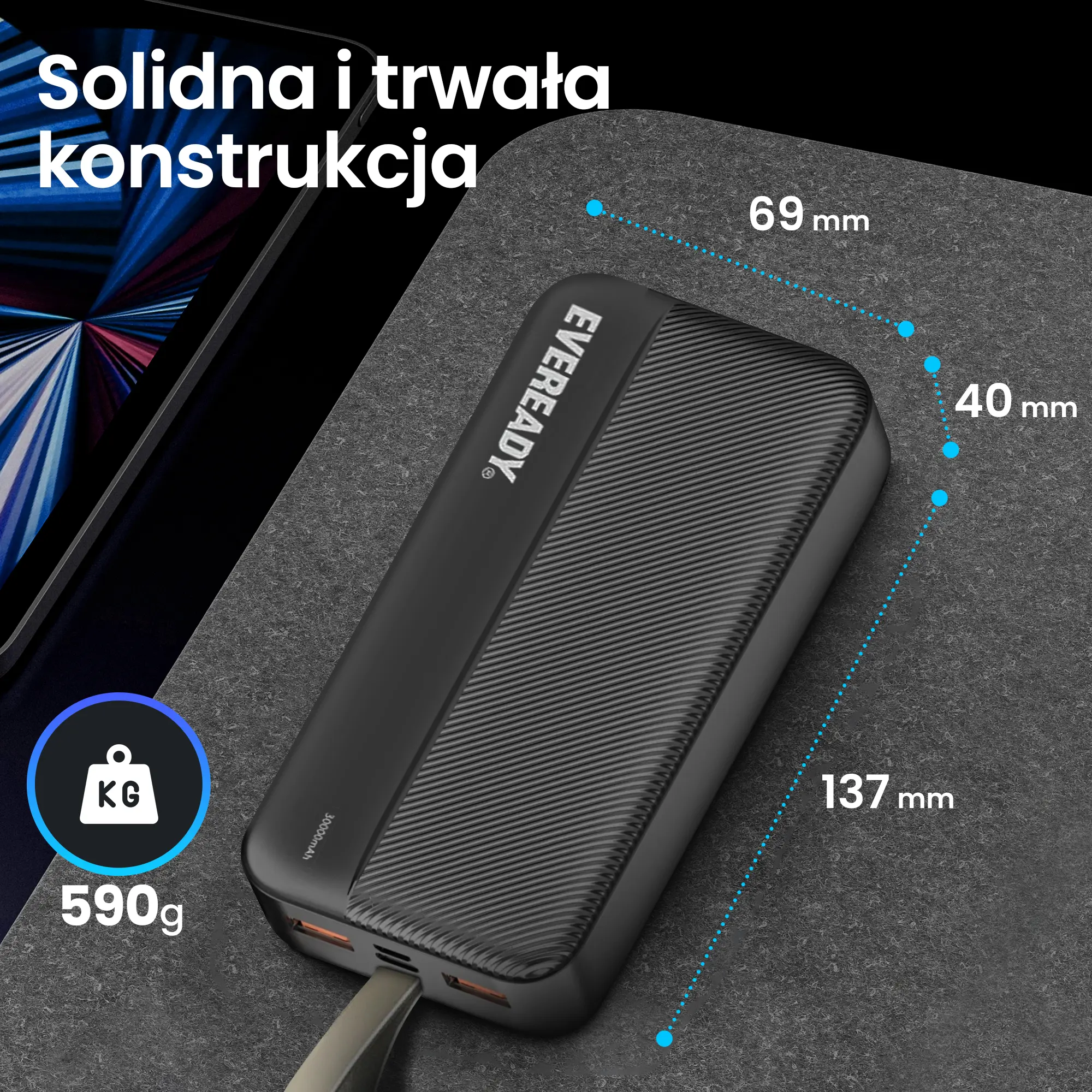 EVEREADY 30AH POWER BANK BLACK