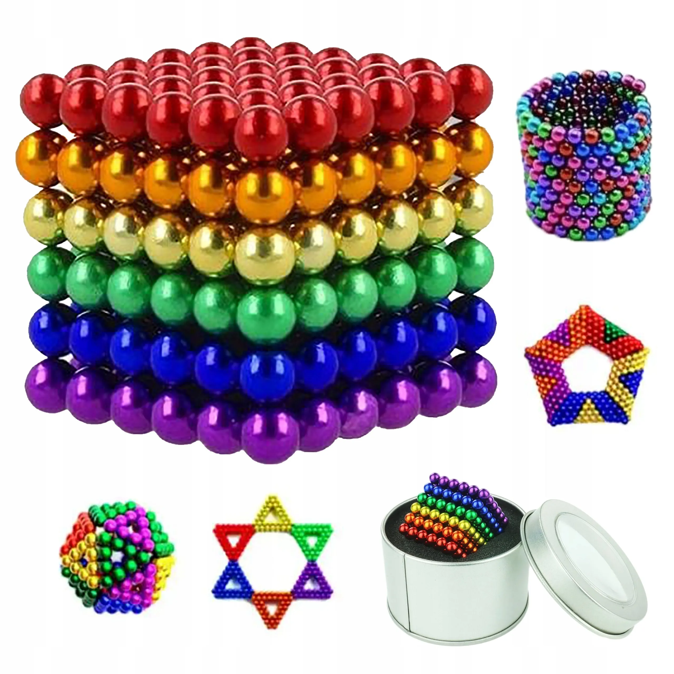 EXTRALINK NEOCUBE MAGNETIC BEADS 216 PIEZAS 5MM RAINBOW