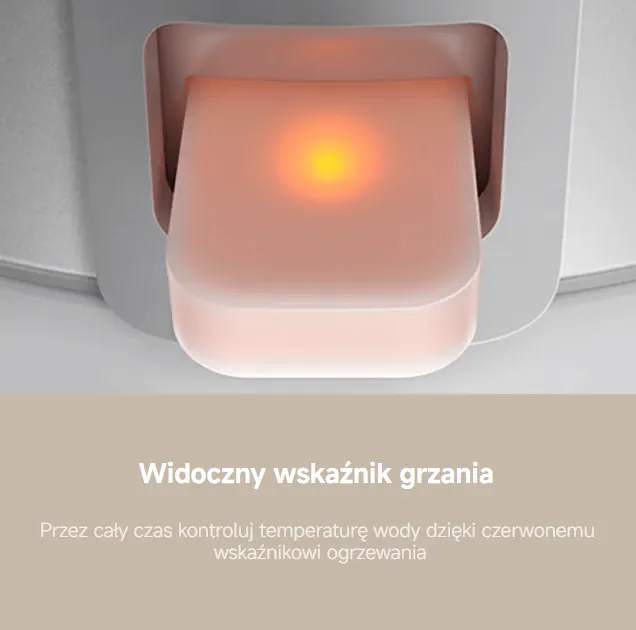 Włącznik Widoczny wskaźnik grzania