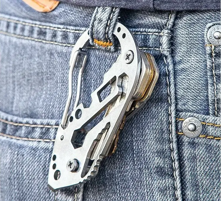 EXTRALINK MOSQUETÓN MULTIFUNCIONAL MULTITOOL SURVIVAL - 01554