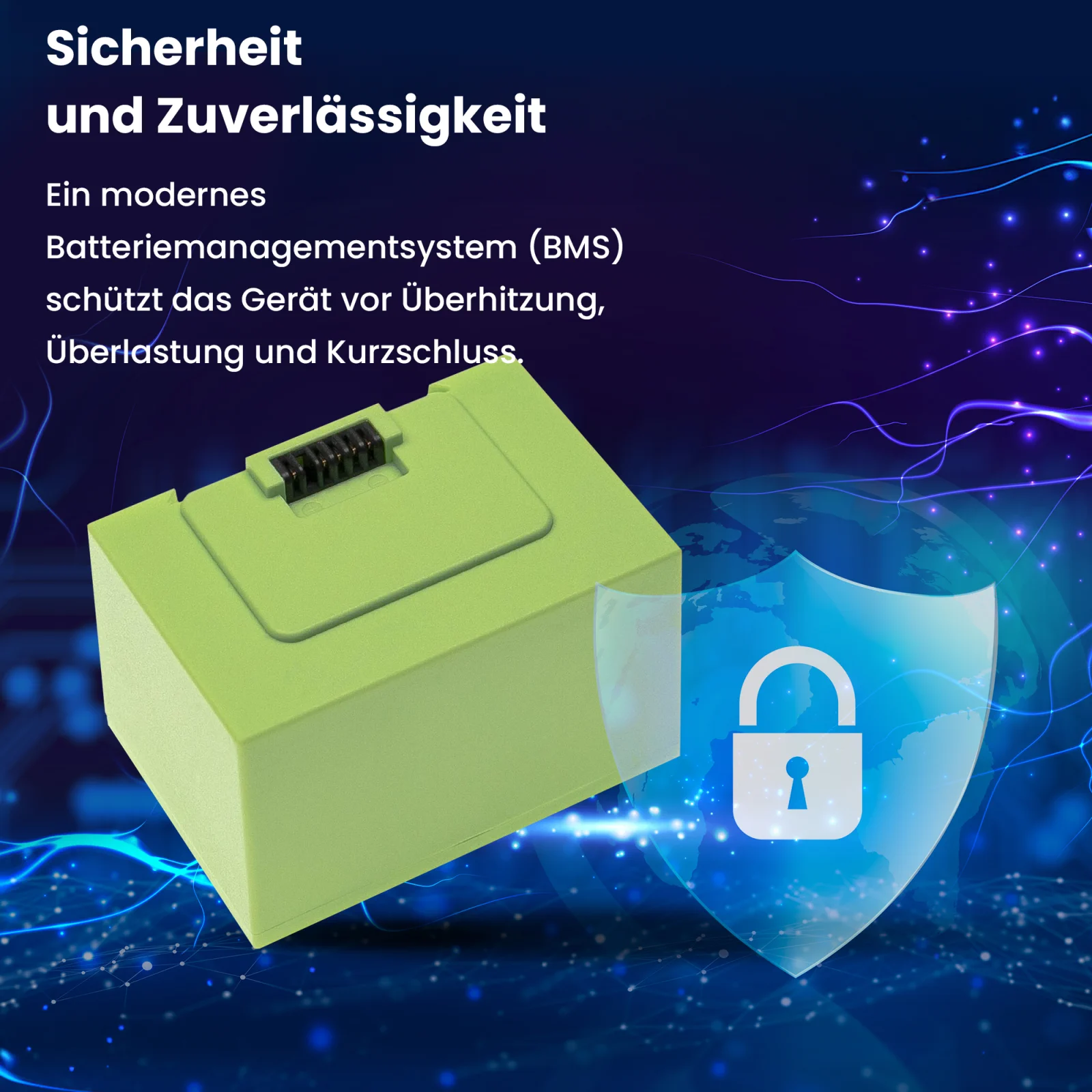 Visualisierung der Roomba-Roboterbatterie und des Schutzschildes