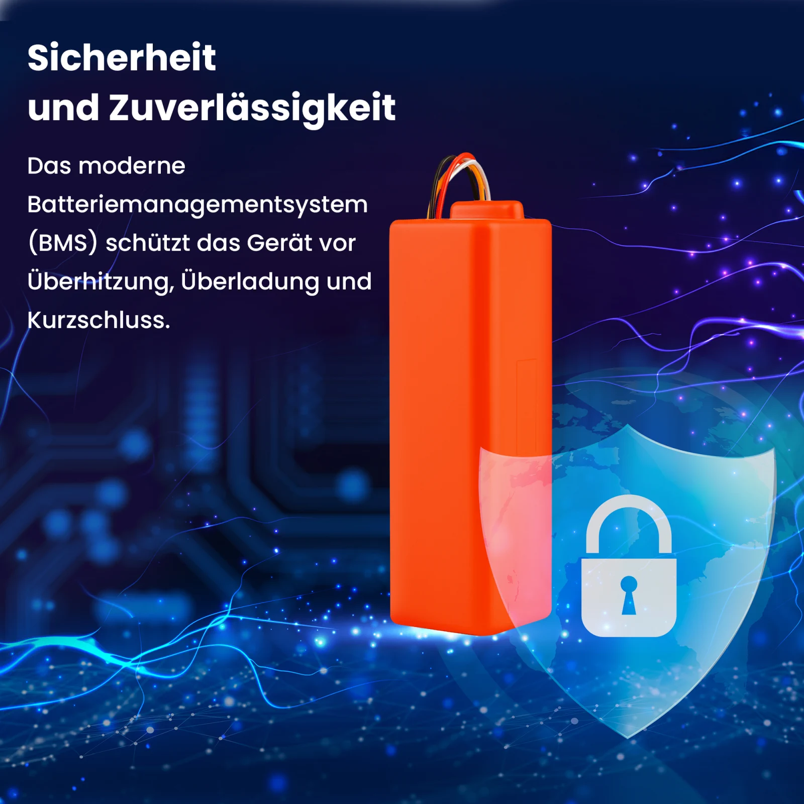 Visualisierung der Batterie und des Schutzschilds des mi robot roborock