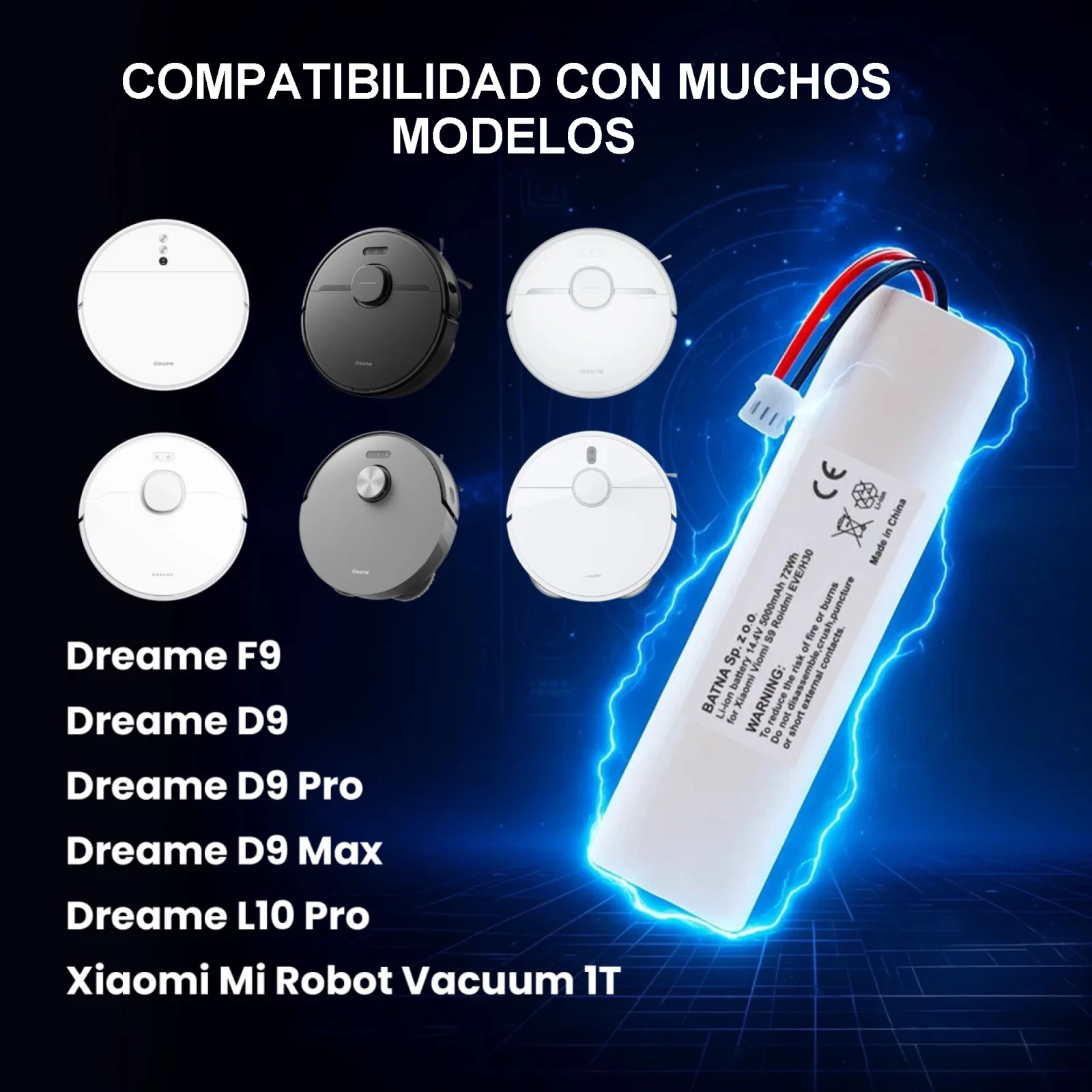 batería extralink y robots de limpieza compatibles