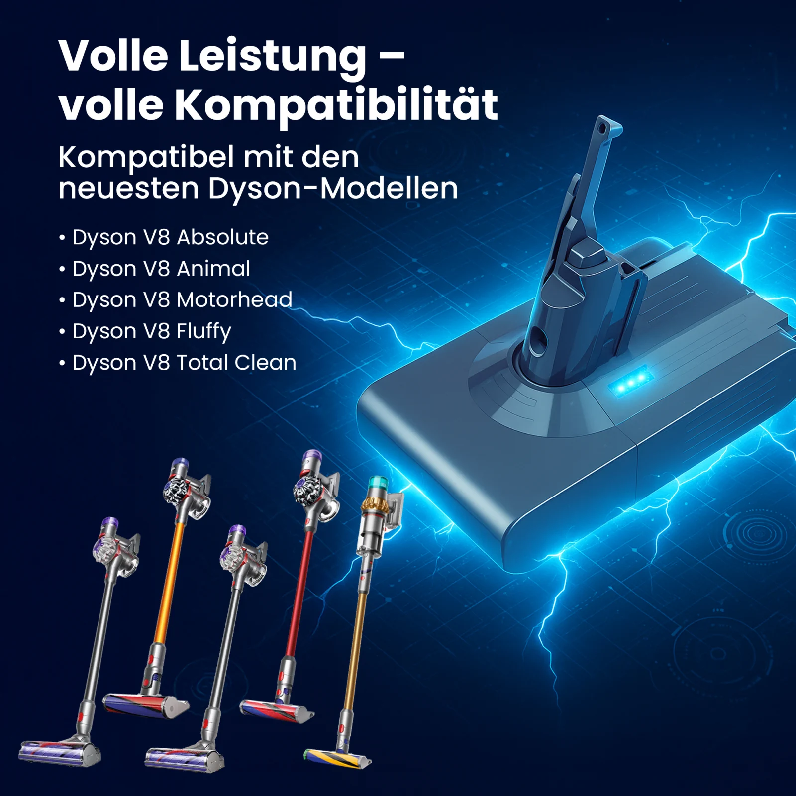 ersatzakku für dyson handstaubsauger und kompatible modelle