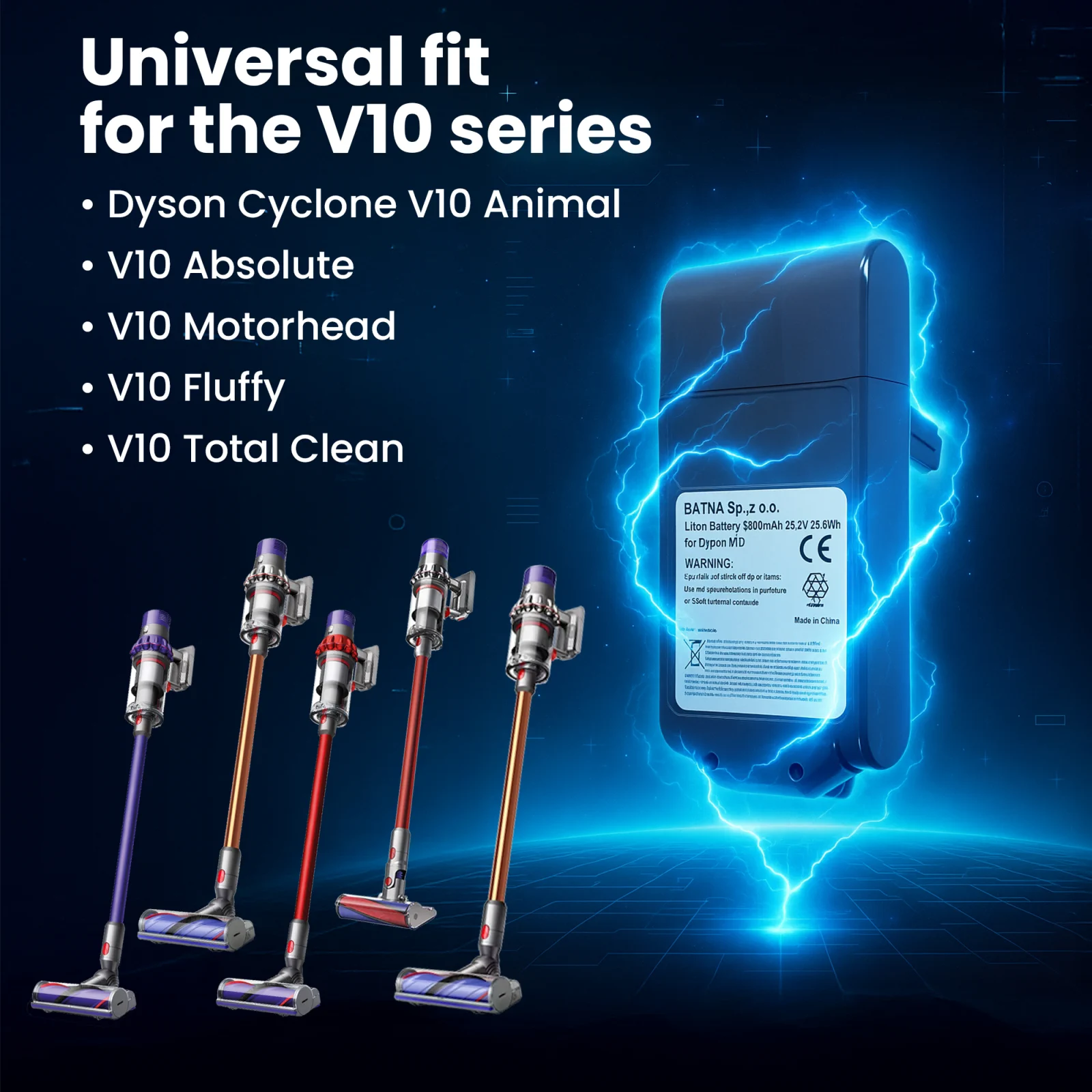 bateria wymienna do odkurzaczy ręcznych dyson oraz kompatybilne modele