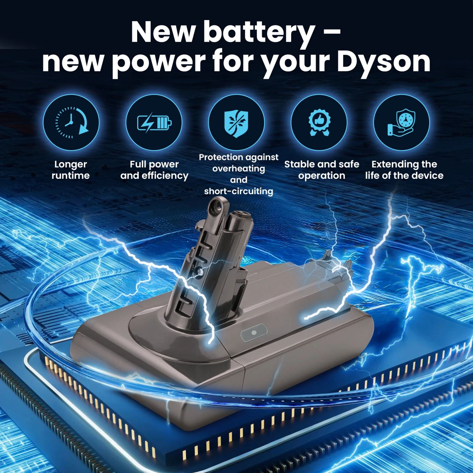 i̇şlemci̇ üzeri̇nde yatan dyson süpürge bataryasinin görselleşti̇ri̇lmesi̇