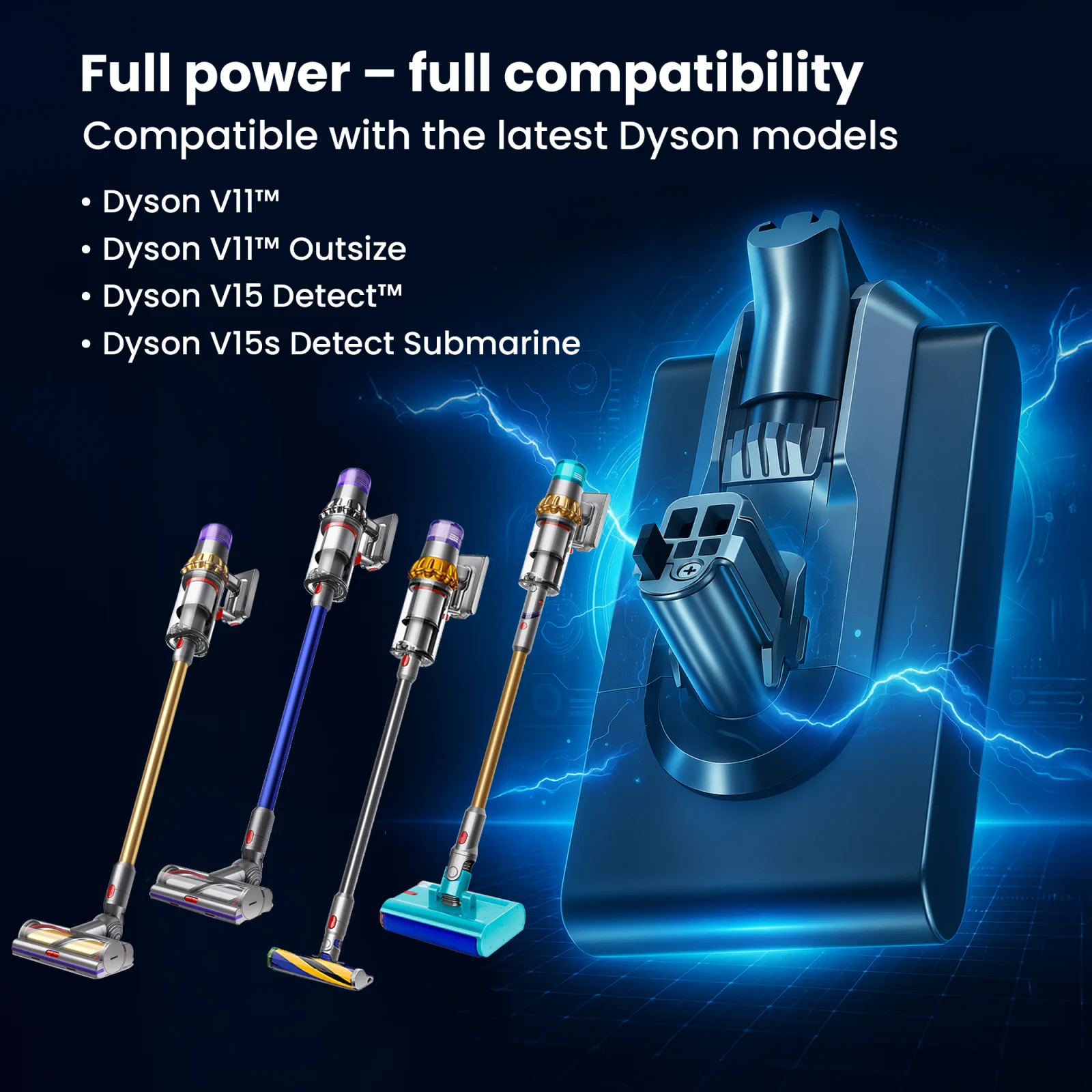 bateria wymienna do odkurzaczy ręcznych dyson oraz kompatybilne modele