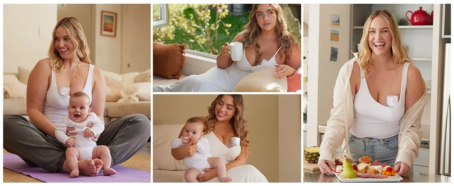 MOMCOZY S12 PRO DOUBLE BREAST PUMP ORANGE