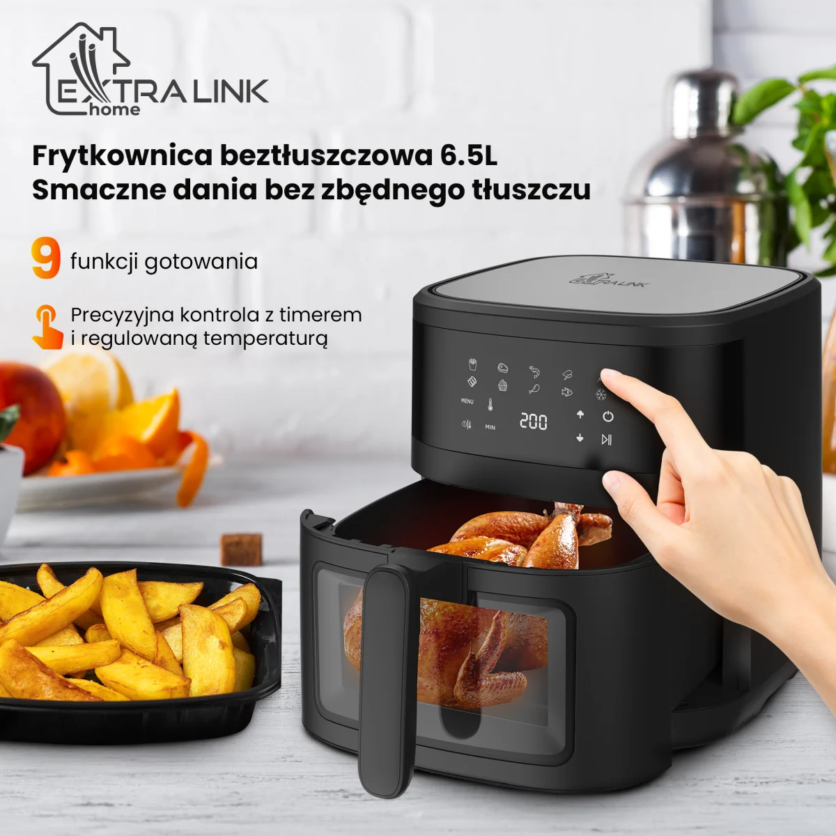 EXTRALINK HOME AIR FRYER 6.5L EU SJ-650B