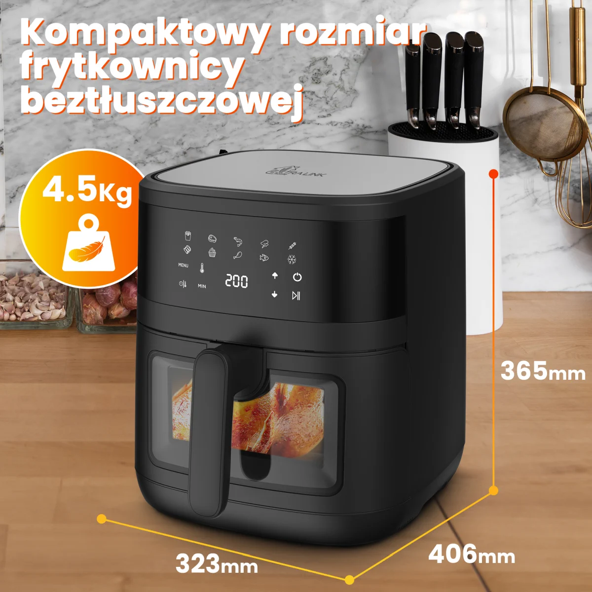 EXTRALINK HOME AIR FRYER 6.5L EU SJ-650B
