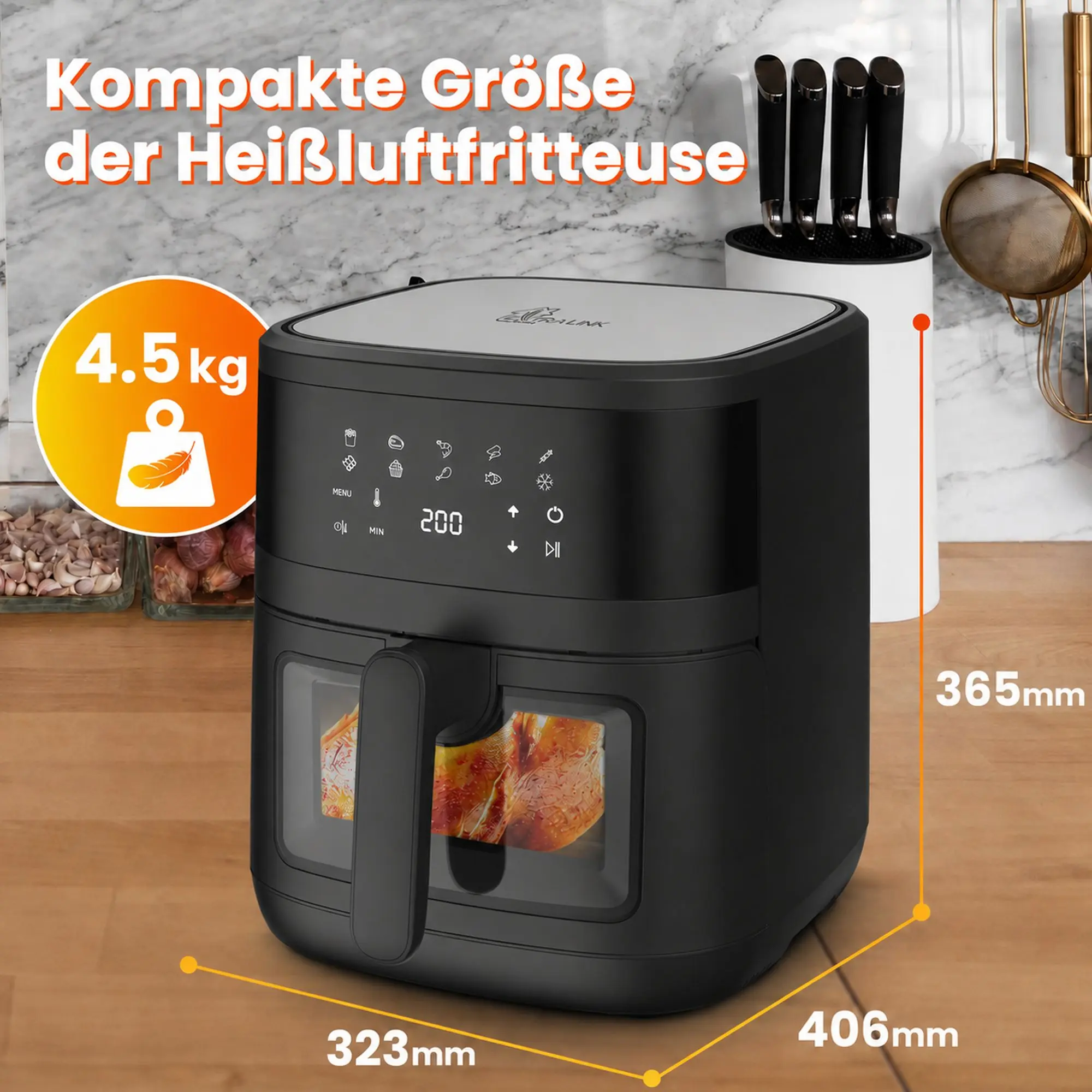 EXTRALINK HOME AIR FRYER 6.5L EU SJ-650B