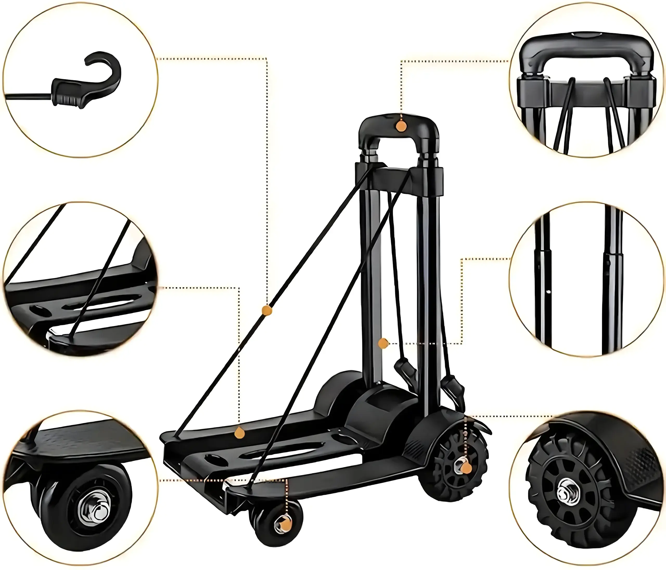 EXTRALINK CARRO DE LA COMPRA PLEGABLE MANGO TELESCÓPICO 40 KG - 1342