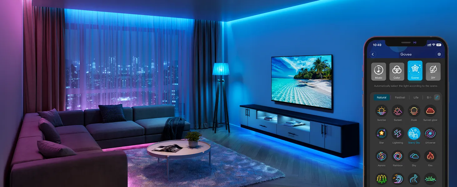 GOVEE H6110 RGB LED STRIP LIGHTS - 2*5M