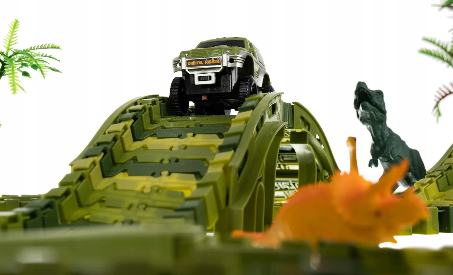 JUGUETES EXTRALINK GRAN COCHE DINOSAURIO PISTA DE CARRERAS DINO PARK XXL 271 EL