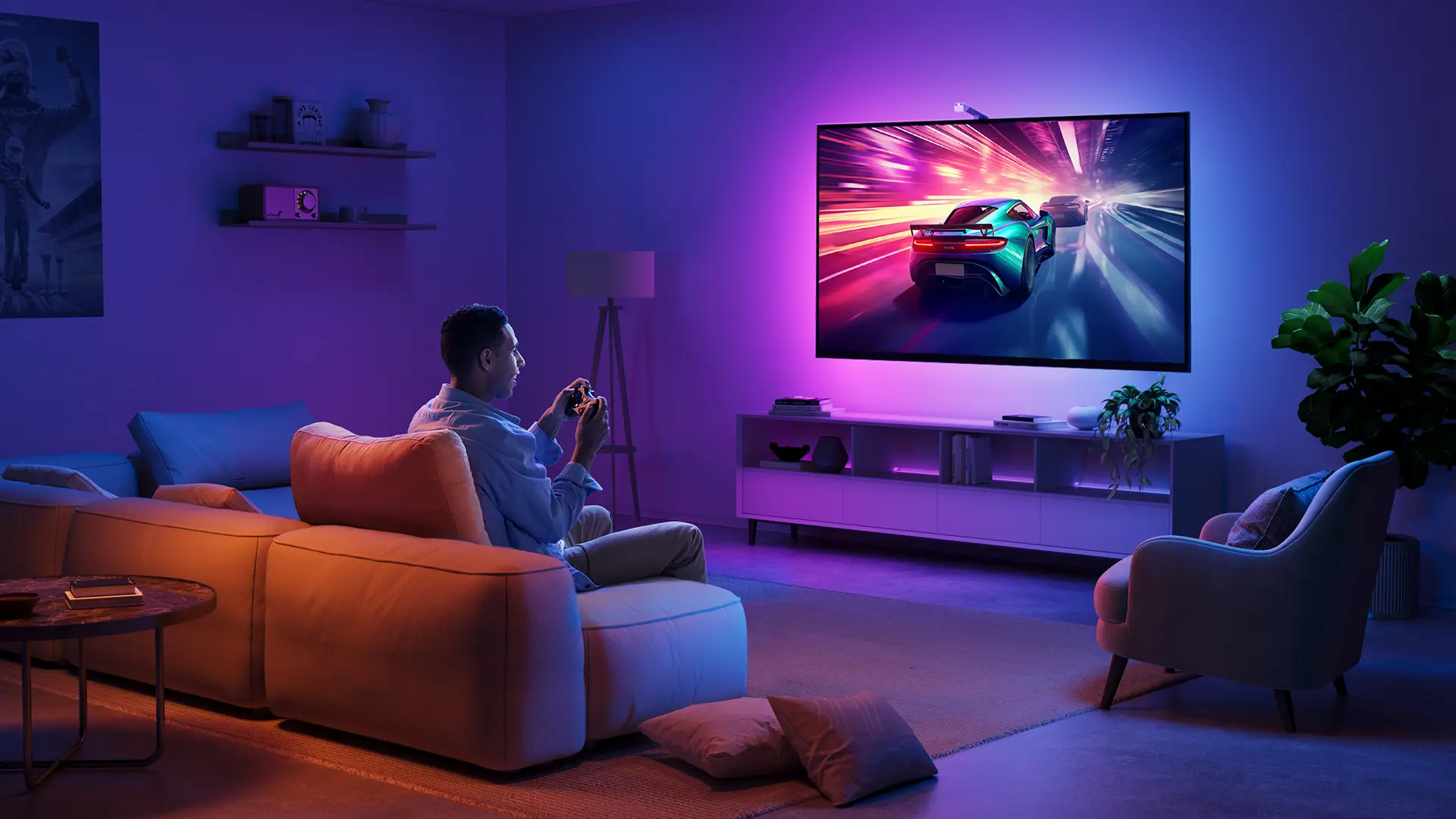 GOVEE H6099 ENVISUAL TV BACKLIGHT 3 LITE WILD ROBOT WITH CAMERA (55~65 INCH)с