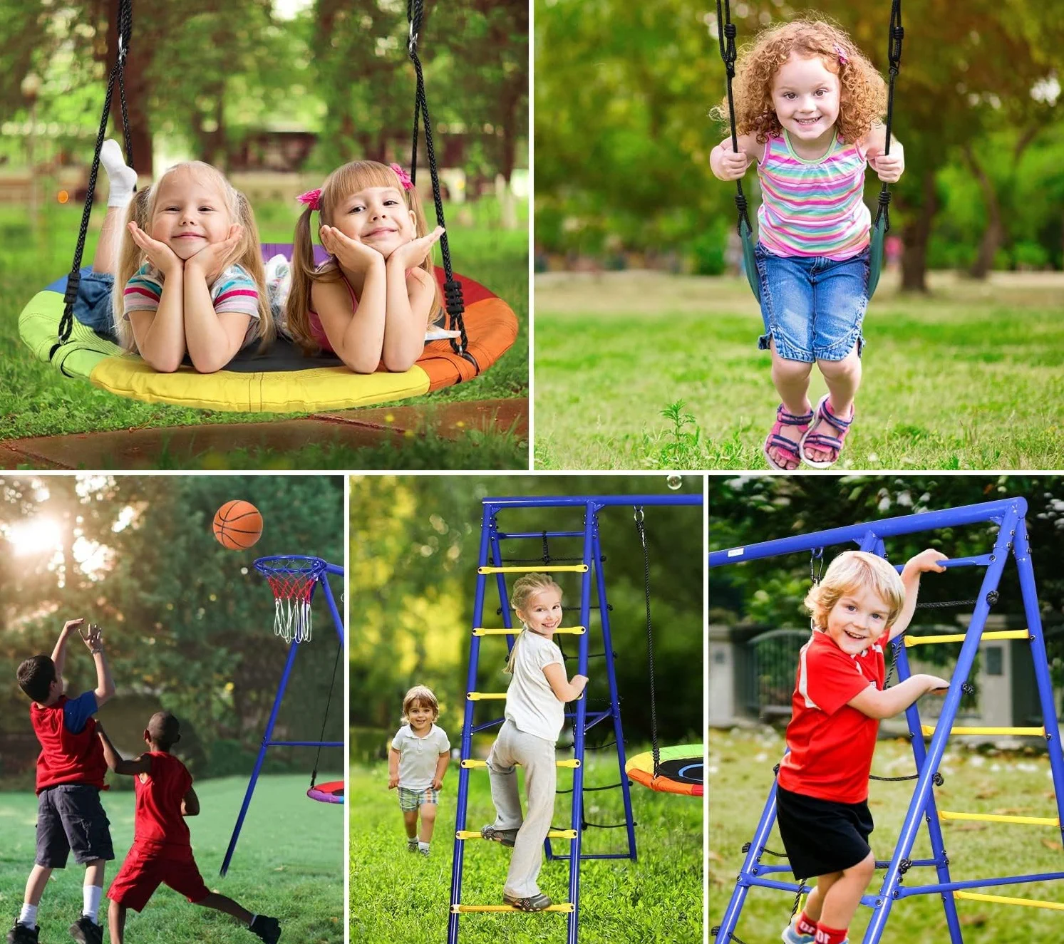 Black Forest | Marco columpio | nido de cigüeña columpio escalera cesta 271x180x185cm