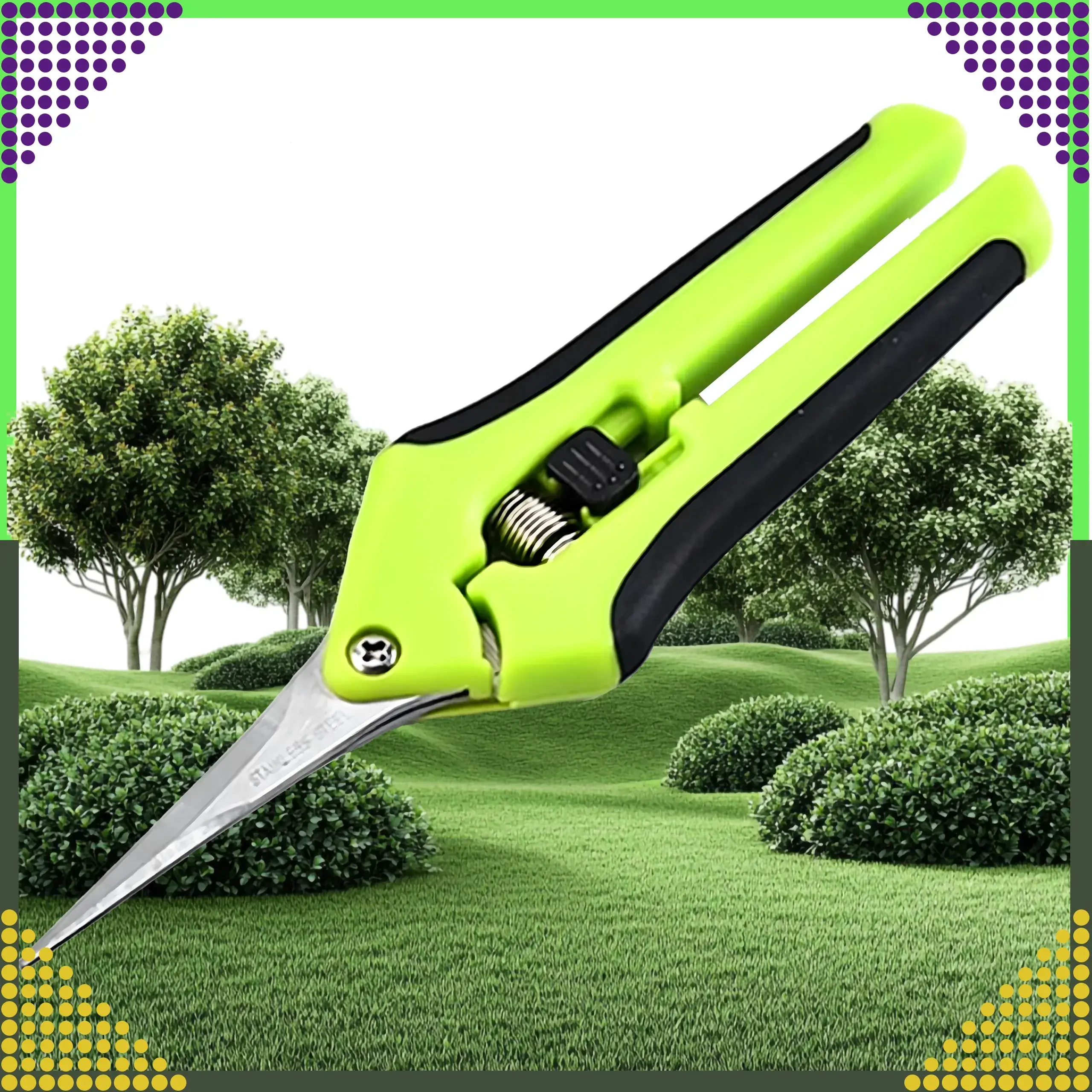 ЧЕРНЫЙ ЛЕС ПРЯМОЙ СЕКАТОР ОСТРЫЙ ДЛЯ РАСТЕНИЙ САДОВЫЕ НОЖНИЦЫ ПРУЖИННЫЙ МЕХАНИЗМ - 956