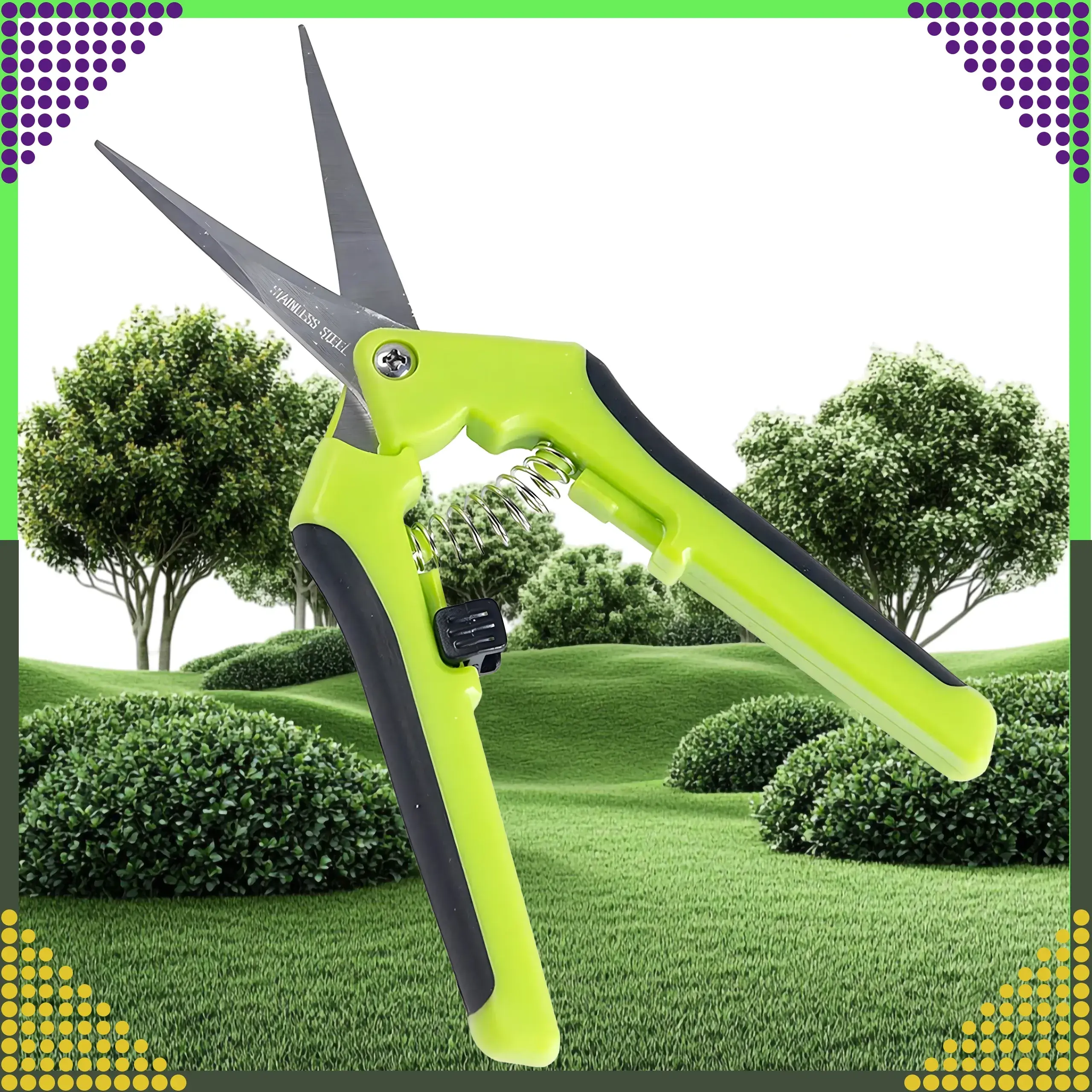 ЧЕРНЫЙ ЛЕС ПРЯМОЙ СЕКАТОР ОСТРЫЙ ДЛЯ РАСТЕНИЙ САДОВЫЕ НОЖНИЦЫ ПРУЖИННЫЙ МЕХАНИЗМ - 956