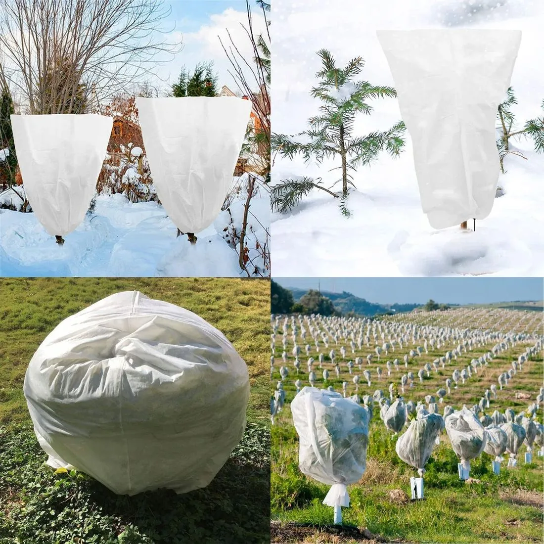 AGROTEXTILINA FORESTAL NEGRA ROPA DE INVIERNO 15x1m 70g CUBIERTA BLANCA - 1352