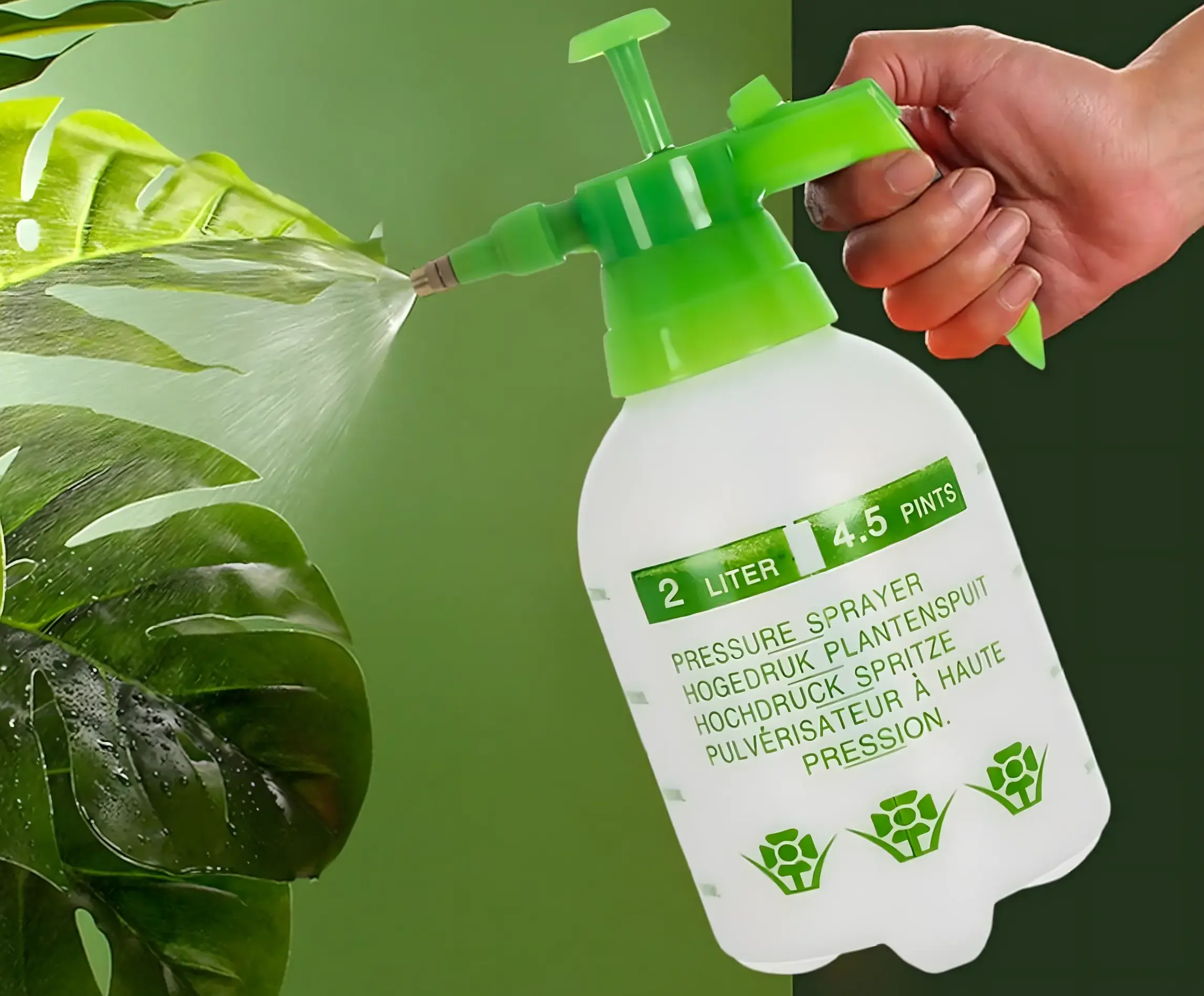 PULVERIZADOR MANUAL A PRESIÓN BLACK FOREST GARDEN HOME 2L VERDE - 1596