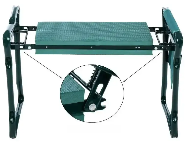 BLACK FOREST KLĘCZNIK TABORET OGRODOWY SKŁADANY KRZESŁO STOŁEK 3w1 + 2 x PRZYBORNIK - 975