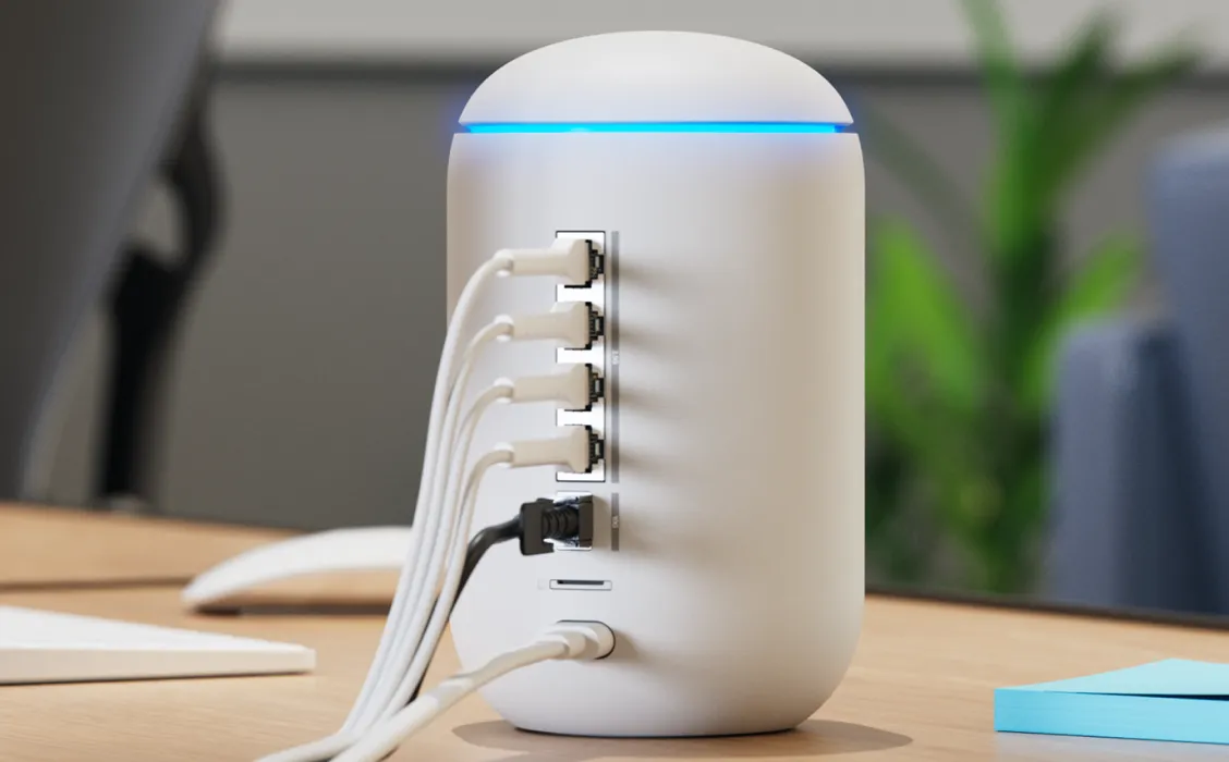 UBIQUITI UDR7 DESKTOP 10G CLOUD GATEWAY, WIFI 7, POE SWITCH, MICROSD